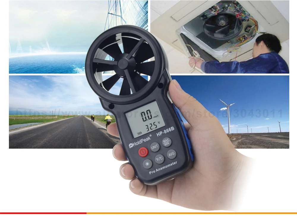 Cheap digital anemometer