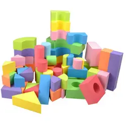 Eva пены блоки Развивающие детские игрушки для детей Программное обеспечение строительство дома Chunks блок игры