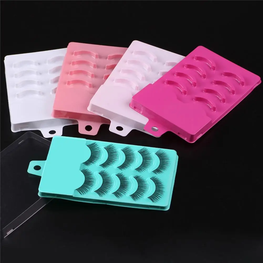 

Plastic Empty Storage Case Box Container Holder for 5 Pairs of False Eyelashes Makeup Tool Kits Hot Sale