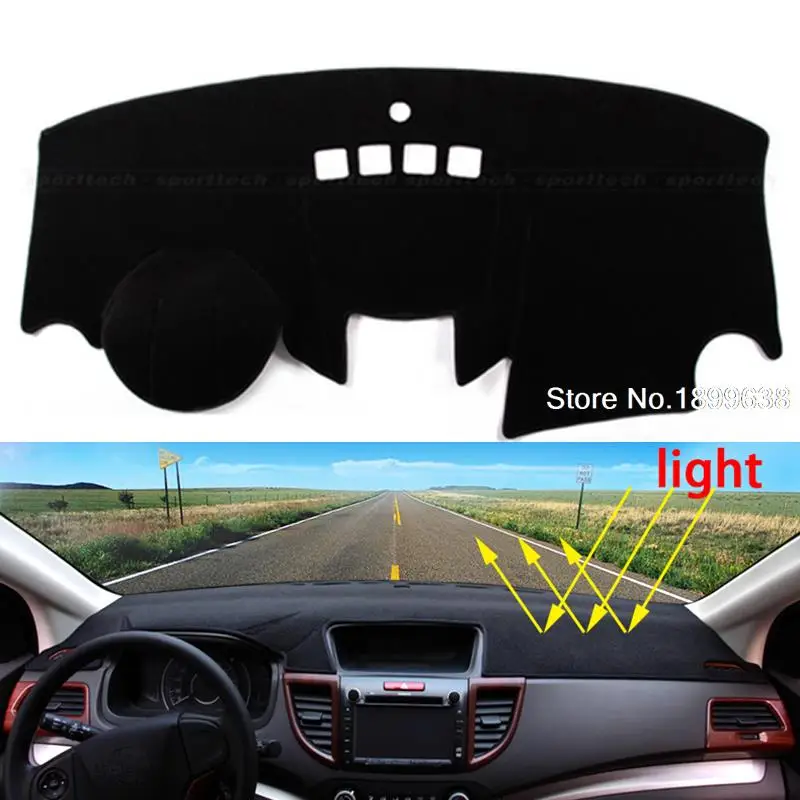  Car dashboard Avoid light pad Instrument platform desk cover Mats Carpets Auto accessories for Ford