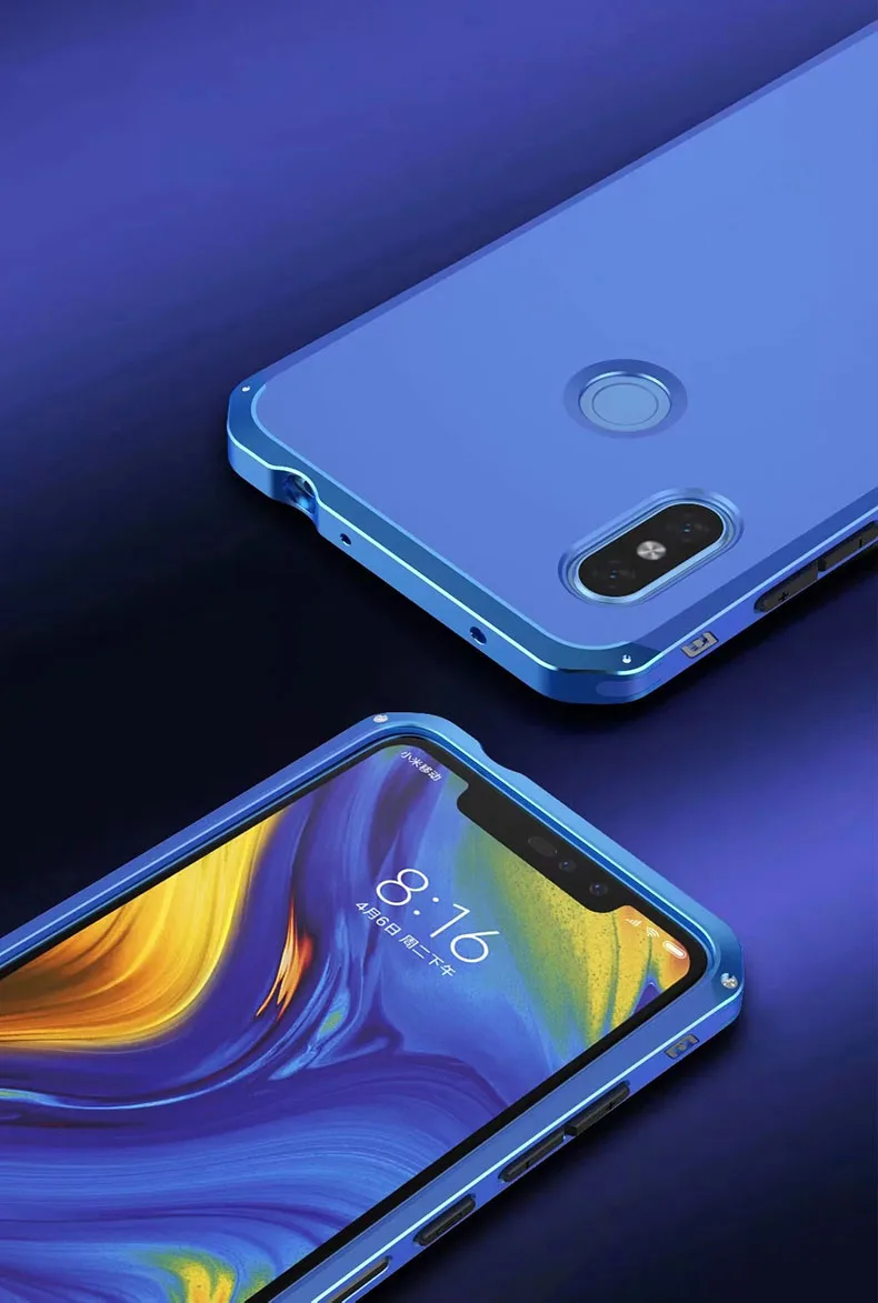 Роскошный бронированный чехол для Xiaomi Redmi Note 7 Pro Чехол Note6 Алюминиевый металлический бампер жесткий ТПУ задняя крышка для Xiaomi 8 SE чехол