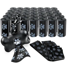 50 рулонов, мешки для собак, мешки для мусора для домашних животных, биоразлагаемые, для улицы, держатель для переноски, Диспенсер, инструменты для очистки, аксессуары для домашних животных