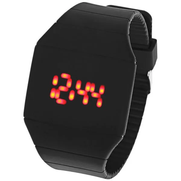 

2018 Red LED Touch Screen Digital Display Women Watches Silicone Men Sports Watch Rubber Wristwatch Relogio Feminino Clock