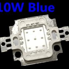 50 шт. 10 Вт светодиодный чип Встроенный высококачественный мощность 10 Вт светодиодный бусины 10 Вт синий светодиодный чип: 9-11 V 100-150lm