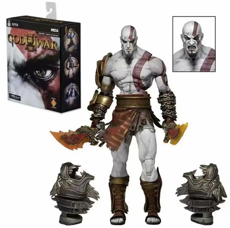 Высокое качество NECA God of War 3 призрак Спарты Кратос 7 "ПВХ фигурку Коллекция Коллекционная модель игрушки