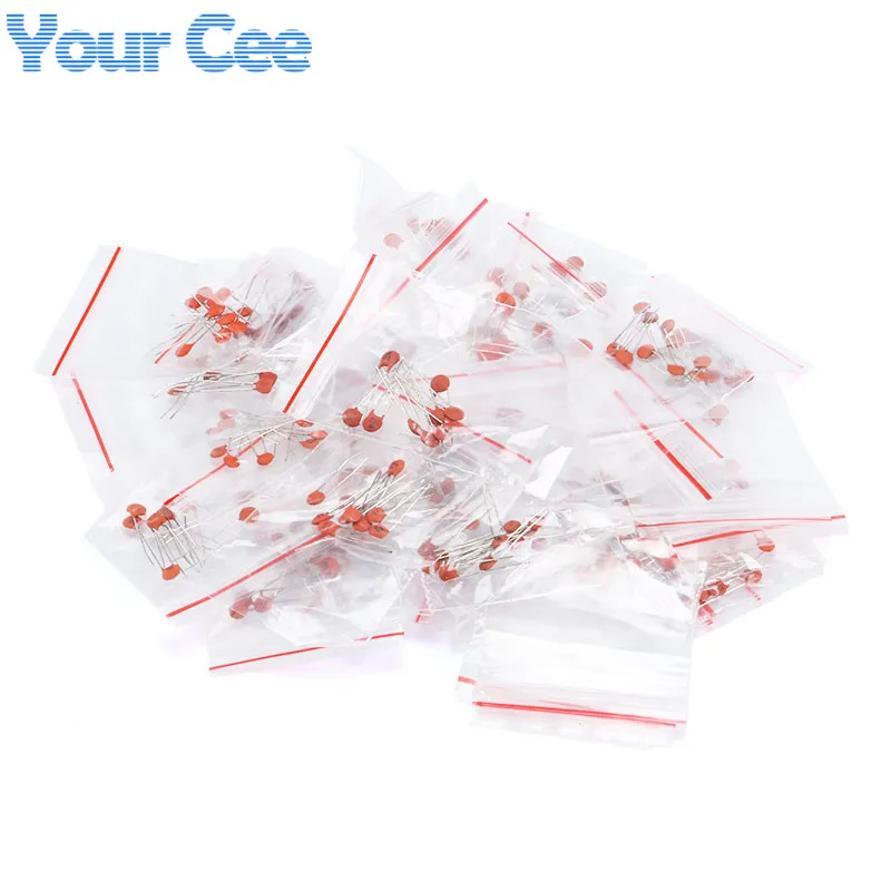 300pcs 30 values x 10pcs Ceramic Capacitor 2PF 0 1UF Electronic Components Package Ceramic Capacitor Assorted