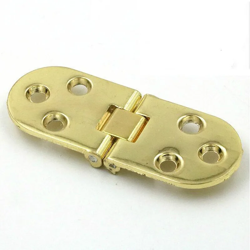 gold Oval table hinge folding accessories flap hinges 80mm total length