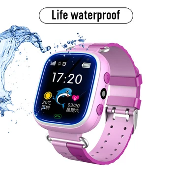 

Kids Smart Watch SOS Call Baby Anti-lost Smart Watch Clock Touch Screen LBS Positioning Student Life Waterproof Dial Voice Chat