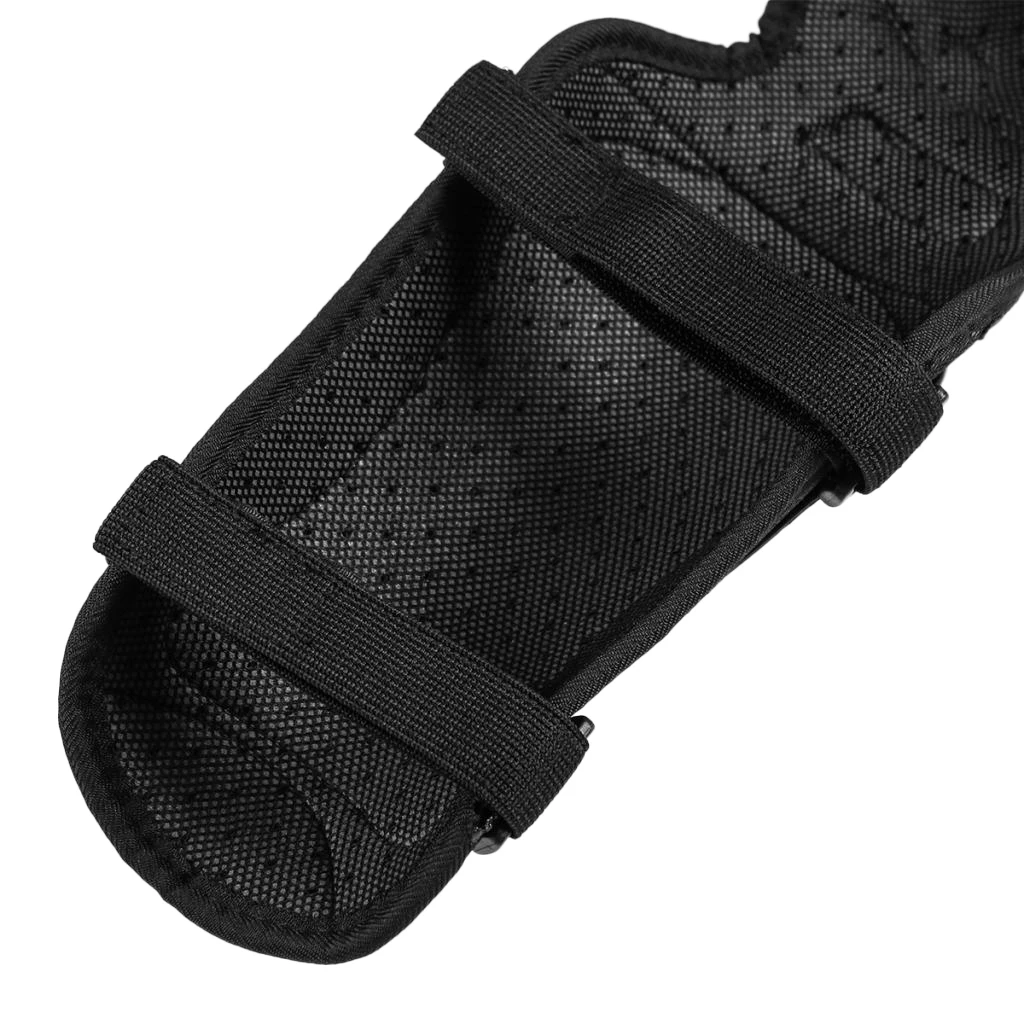 2 Pieces Unisex Adults Knee Shin Armor Protector Guard Pads Black for Bike Motorcycle