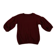 Autumn Trendy Sweet Kid Baby Girl Full Patchwork Lanten Sleeve Tops Warmer Sweater Warm Pullover Regular Top Child Clothes