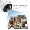 ZOSI 3MP intérieur sans fil 360 degrés panoramique IP caméra de sécurité WiFi caméra alarme de mouvement deux voies Audio IR Vision nocturne TF Slot ► Photo 2/6