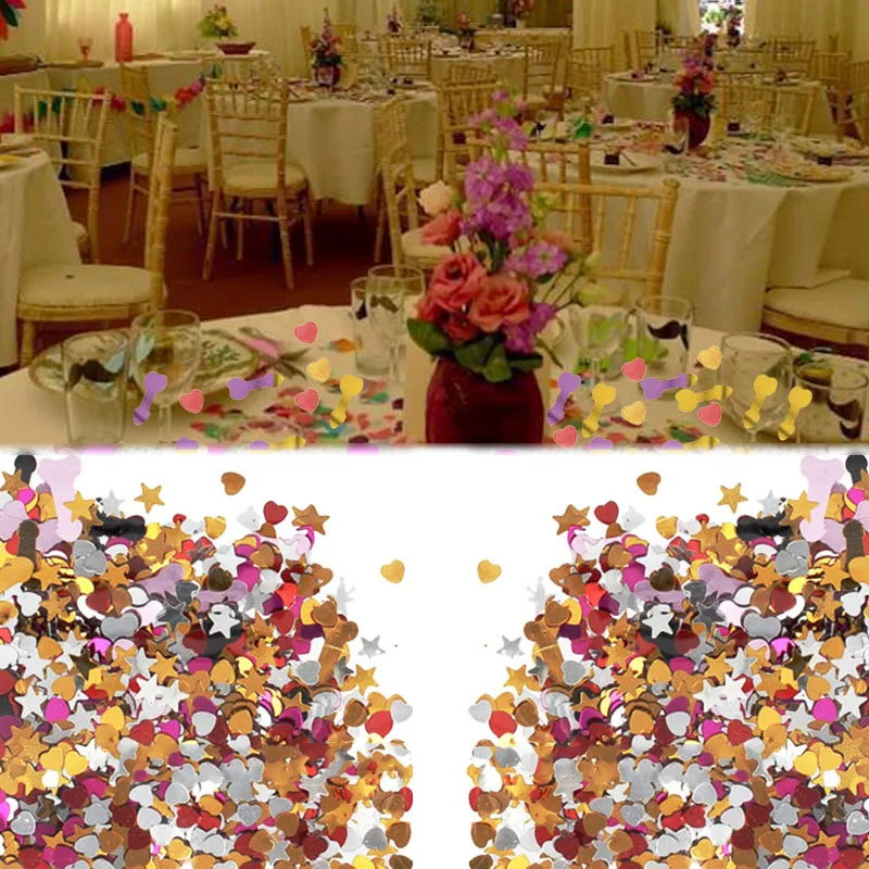 Девичник ночной стол; Невеста мужчины конфетти Сердце Красочные Свадебные пакета(ов) Willy вечерние партии поставляет стол; смешанный цвет