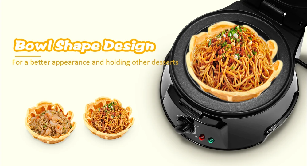 QZKITCHEN SW - 258W Household Belgian Bowl Breakfast Sandwich Waffle Maker