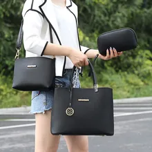 2019 New Designer Women Handbag Leather Shoulder Bag Set Female Totes High Quality Bag 3 in 1 Brand Bolsa Feminina Composite Bag 2019 New Designer Women Handbag Leather Shoulder Bag Set Female Totes High Quality Bag 3 in 1 Brand Bolsa Feminina Composite Bag