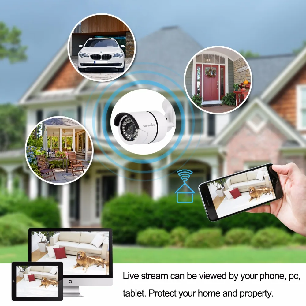 Уличная камера видеонаблюдения Wansview W3 беспроводная WiFi IP водонепроницаемая с