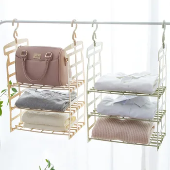 

Bedroom Wardrobe Organizer Underwear Bra Clothes Pants Tie Storage Rack Cupboard Closet Hanging Basket Hooks Shelf