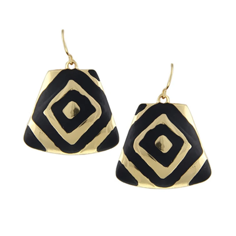

Enamel Drop Earrings For Women Gold Silver Color Alloy Female Dangle Hanging Earring Fashion Wedding Party Ear Jewelry Brincos