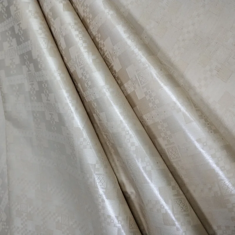 Шампанское золото кружево ткань атику для мужчин хлопок Базен riche getzner Базен riche ткань Базен brode 10 ярдов/комплект L1402-2