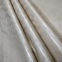 Шампанское золото кружево ткань атику для мужчин хлопок Базен riche getzner Базен riche ткань Базен brode 10 ярдов/комплект L1402-2