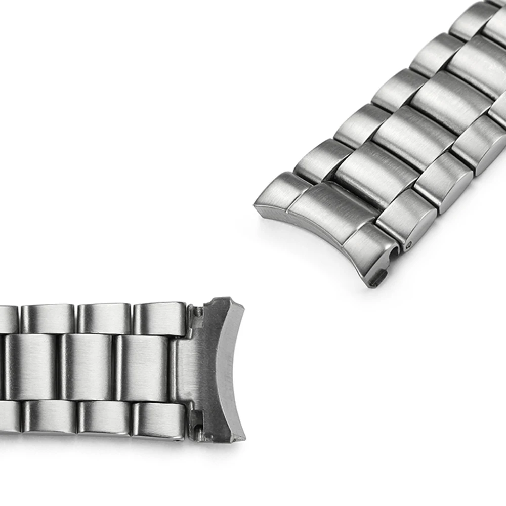 Ремешок для часов iStarp 20 мм Серебристый браслет из нержавеющей стали Omega Seamaster