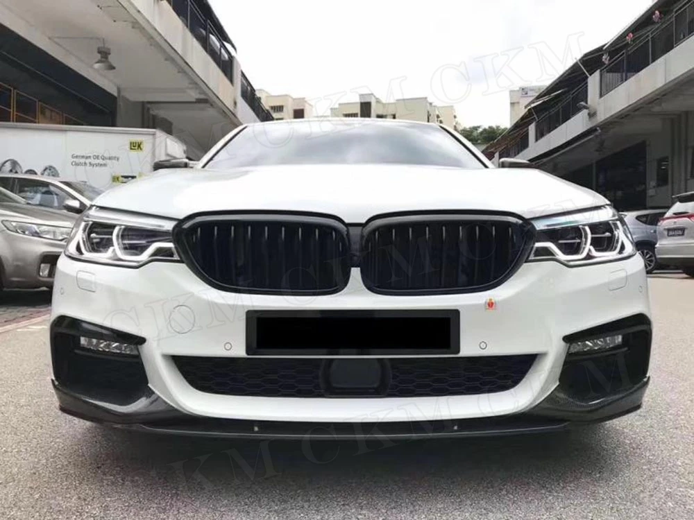 Фартуки из углеродного волокна для губ для BMW 5 серии G30 G31 520i 530i 540i M Sport- FRP бамперные трости декоративная защита