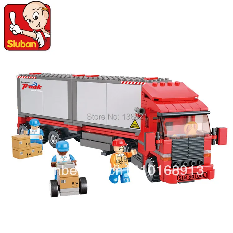 Educational Toys for children DIY Building Blocks Container truck self locking bricks Compatible