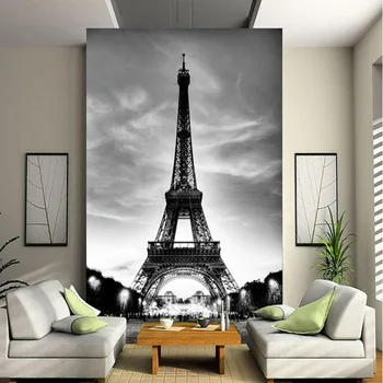 

5d Papel Murals European Cloud Eiffel Tower 3d Wall murals wallpaper for living room TV corridor 3d wall photo mural Wall paper