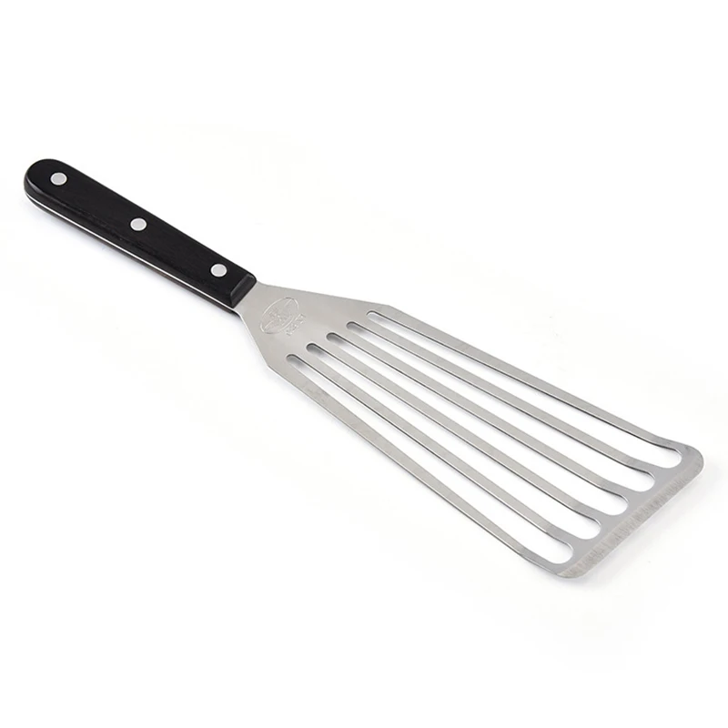 Slotted Turner and Fish Spatula With Wooden Handle Kitchen Tools