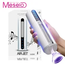 Meselo Male Masturbator Intelligent Heated Vacuum Suck Air Jet Vocalization Hand-free Pussy Masturbator For Man Sex Toys For Men