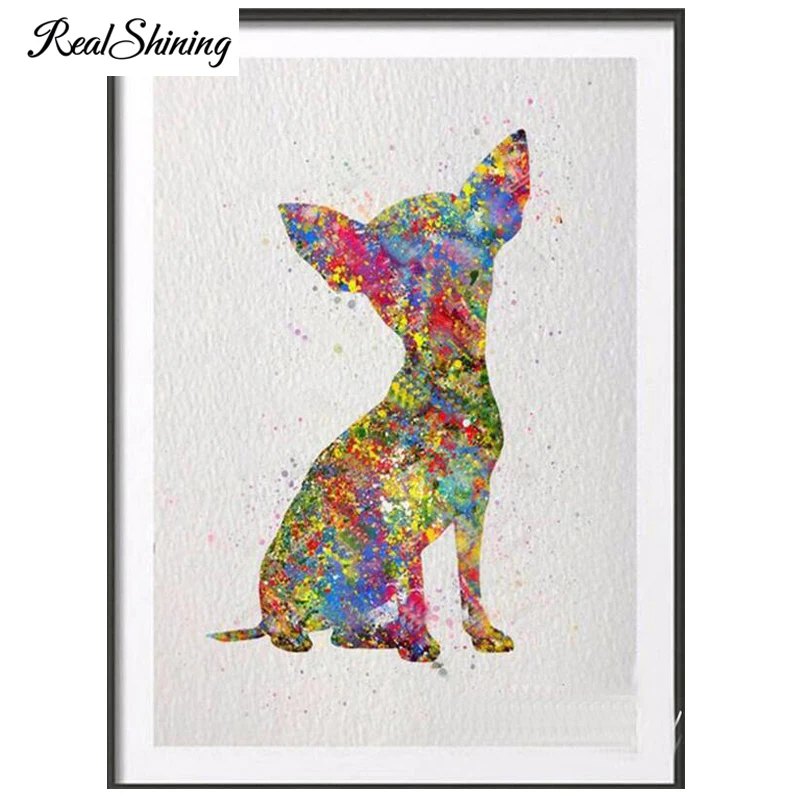 watercolor Chihuahua Dog 999