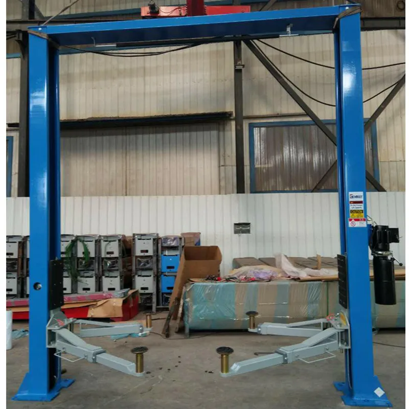 Whole sale 4t two column clear floor car lift with higher leg 105mm max