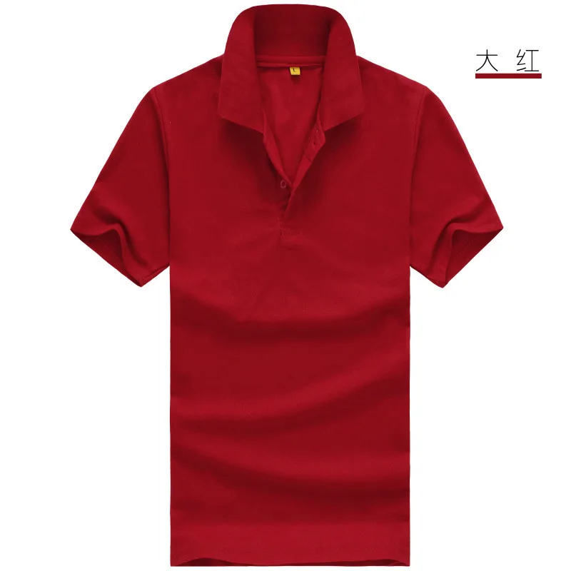Рубашка мужская одежда короткий рукав тройники для wo мужчин Летний стиль классические топы синий черный белый сплошной цвет - Цвет: Red