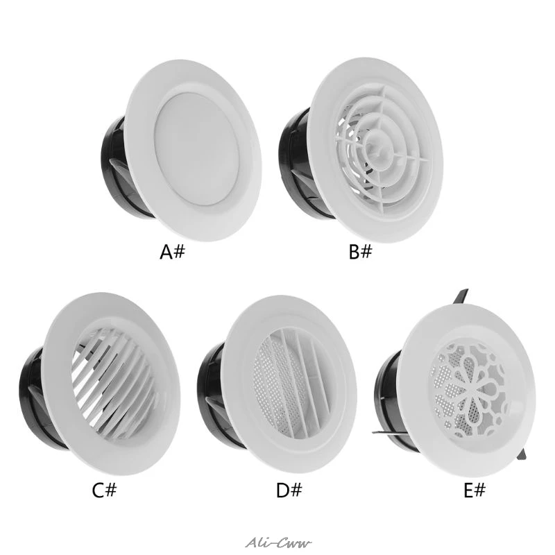 Air Vent Extract Valve Grille Round Diffuser Ducting Ventilation Cover 100mm Air Vent Ventilator
