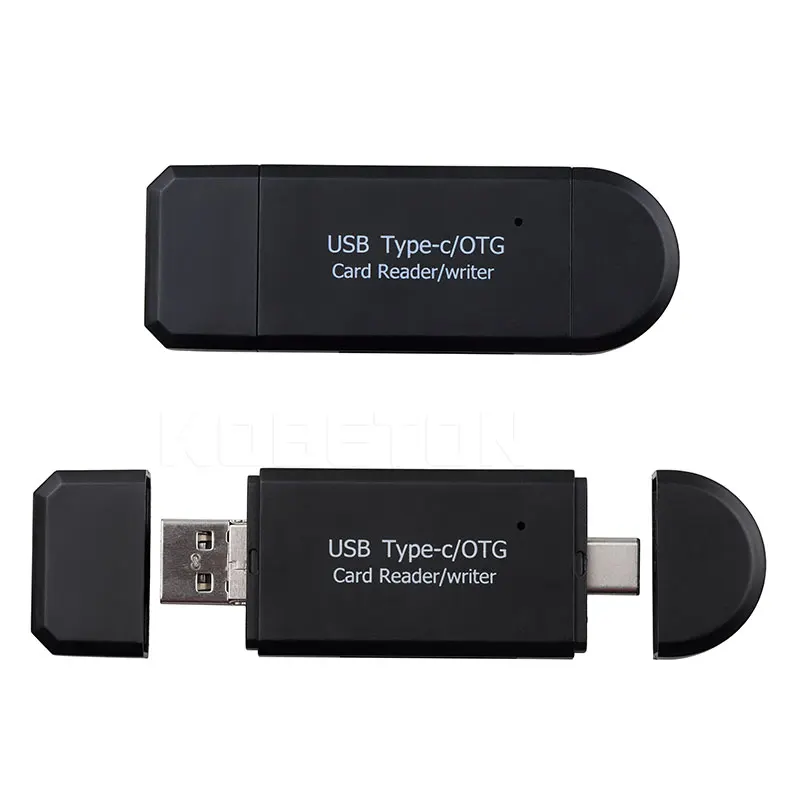 Kebidu 3 в 1 OTG type-C кард-ридер USB 2,0 USB Micro USB комбо 2 слота TF SD type C кард-ридер для смартфонов ПК