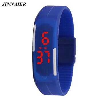 

10pcs/lot Wholesales Hot Sales Fashion Sports LED Electronic Silicone Women Men Christmas Watch LED Bracelet Jelly Wristwatch