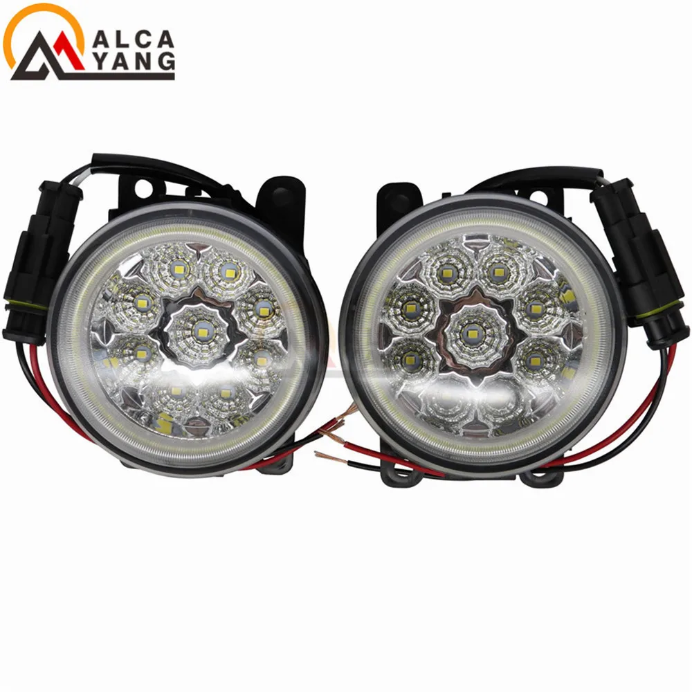

Angel Eye Car Styling 12V 90mm Round LED Fog Light For Renault Duster Megane Fluence Koleos Kangoo Thalia Sandero Stepway