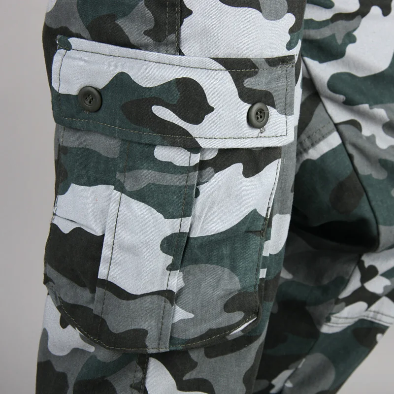 Камуфляжные военные Штаны Для мужчин Повседневное камуфляж брюки карго хип-хоп бегунов уличная Camo Штаны городской комбинезоны