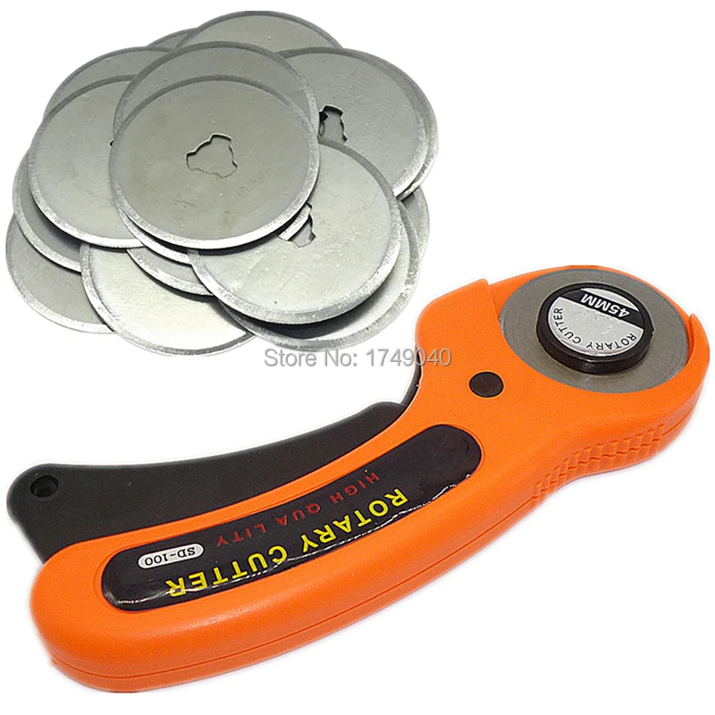 45mm Rotary Cutter Quilters Sewing Quilting Fabric Cutting Craft Manual