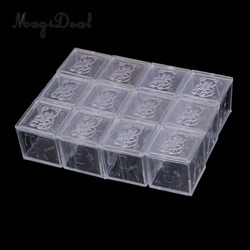 MagiDeal Building Blocks Candy Box Wedding Baby Shower Party Gift Favor 3 Colors Choose