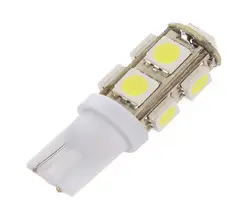 T10 194 168 W5W 9SMD 5050 DC 0.5A 12 V белый/синий светодиодный Клин лампочки, светодиодный лампы для автомобилей * 10 шт. оптовая продажа