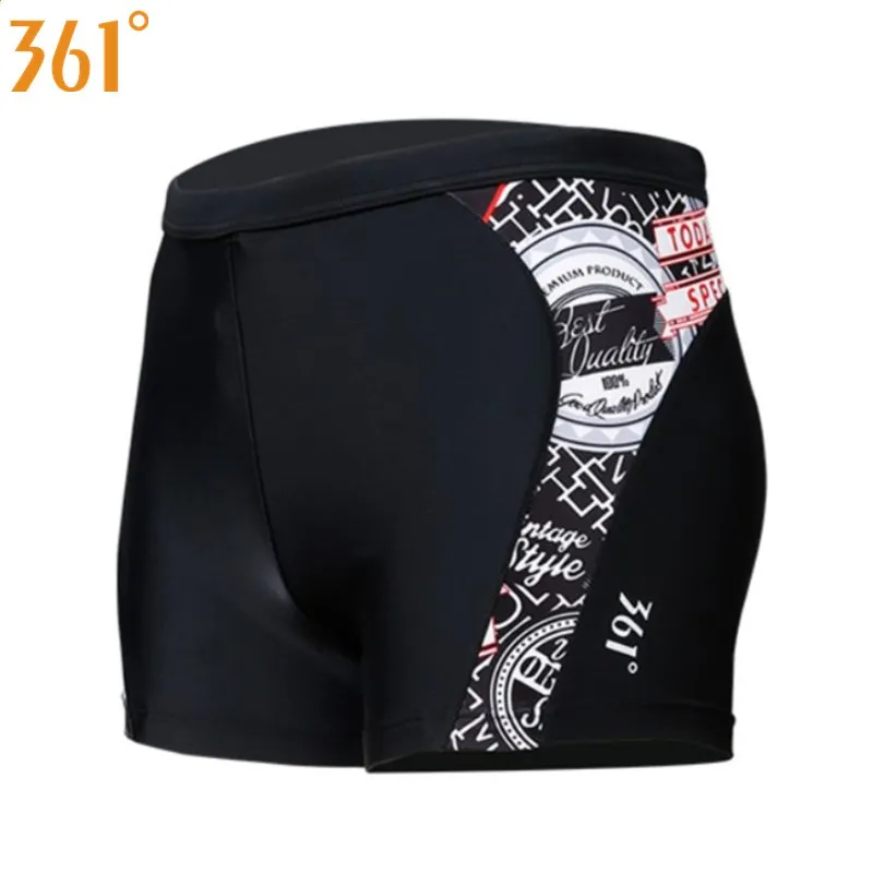 

361 Men Swimsuit Quick Dry Swimwear Black Swim Shorts Boxer Swimming Trunks for Men Plus Size Sexy Swim Brief Boys Swim Suit
