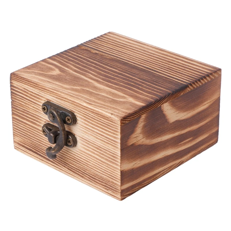 NEW Vintage Wooden Hinged Box Jewellery Storage Case Crfats Sundries Organizer Makeup Vintage Wooden Hinged Box organizer