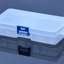 Прозрачный Пластик прямоугольный 8 compartmentstools контейнер для хранения электроники коробка