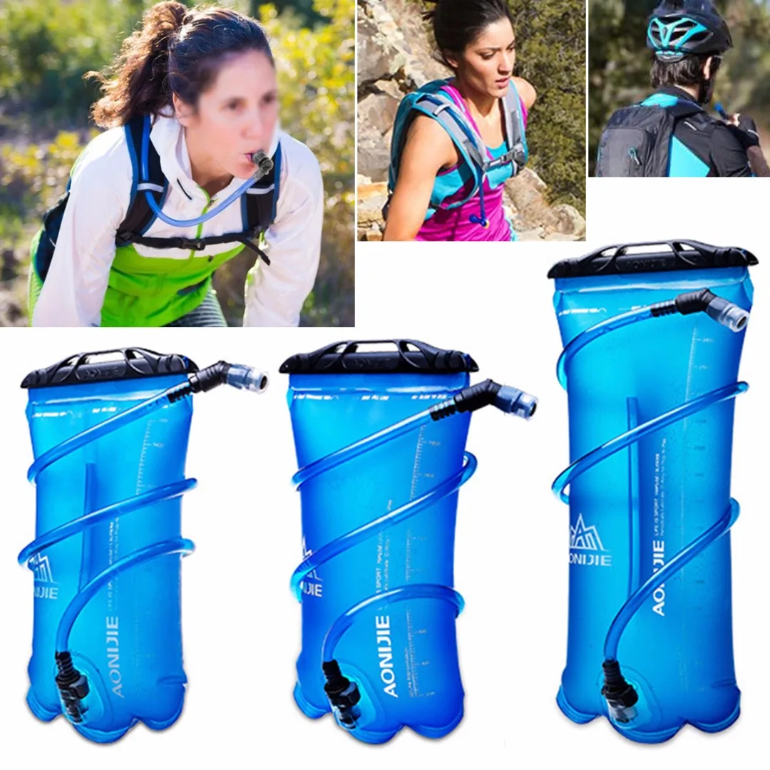 Foldable Water Bladder Bag Cycling Hydration System Pack Hiking Camping