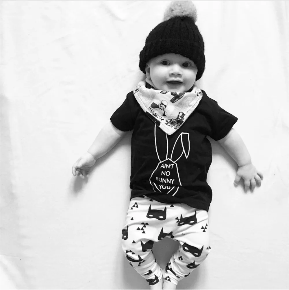 2019 Summer Newborn Baby Boy Clothes Fashion Toddler Tshirt+pants 2pcs