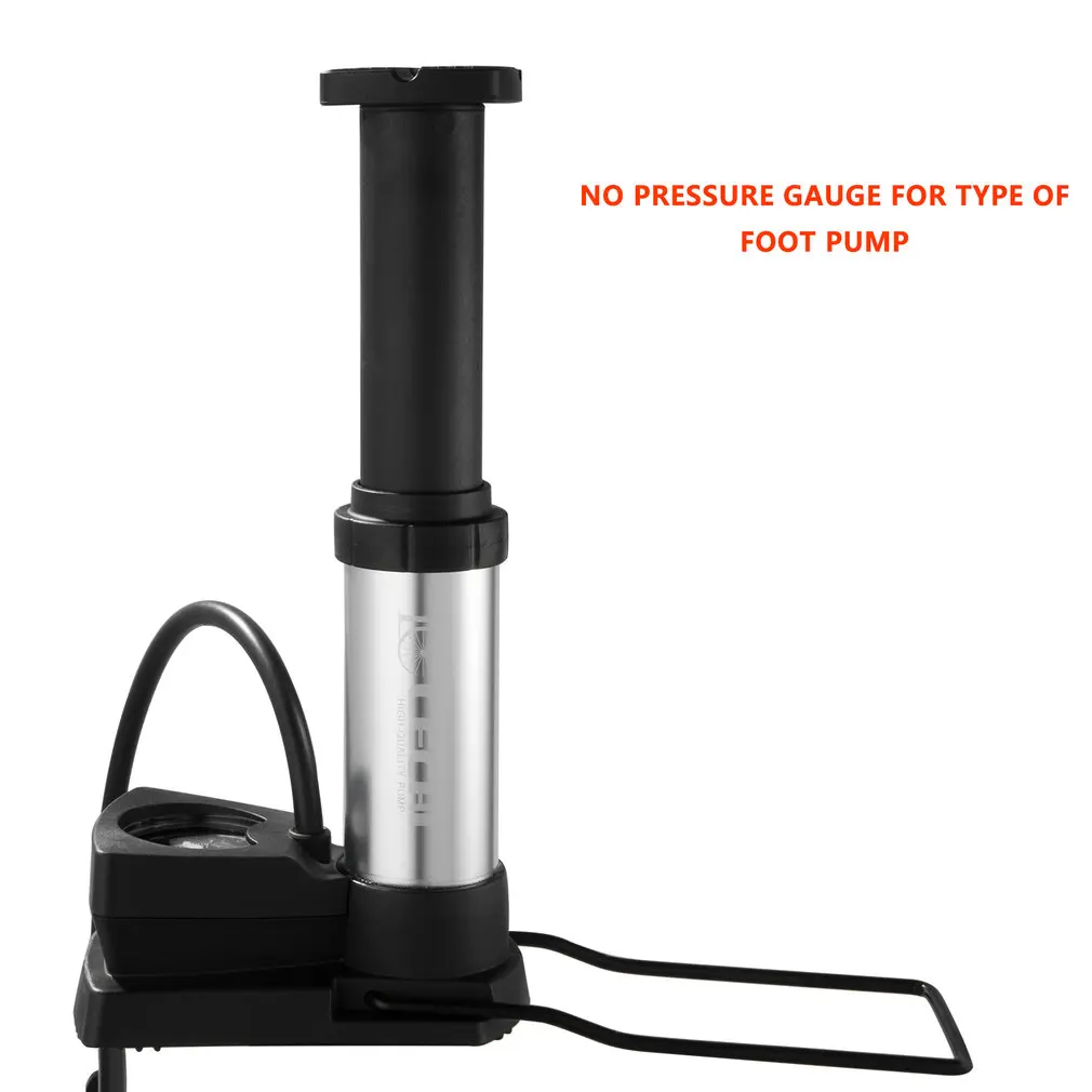 

Dual Pump Head 3.5'' Pressure Gauge 180 Degree Swivel Hose Floor Bike Pump Inflator Fit For Presta & For Schrader Valve