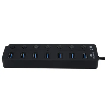 

OMESHIN Hub 7 Port Independent Key 3.0 Hub USB Splitter Computer Independent USB Switch Hub