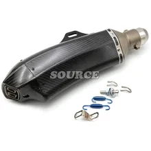 motorcycle Akrapovic muffler pipe scooter exhaust pipe carbon fiber for kawasaki zx6r zx636 zx10r z1000 z750r z1000sx ninja 1000