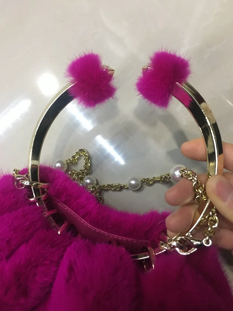 100% natural mink fur handbag (8)
