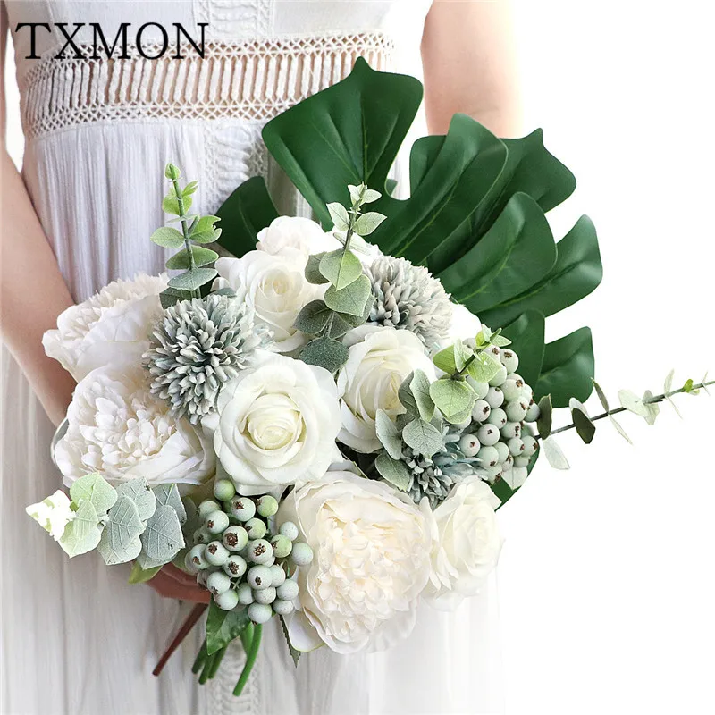 искусственные цветы fleurs artificielles для декора Ручной моделирования розы гортензии
